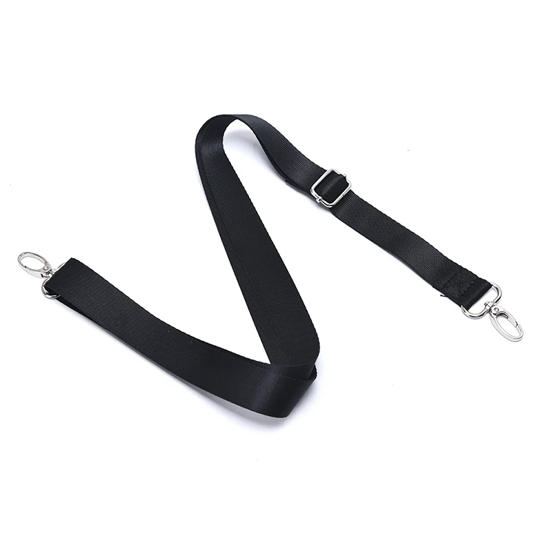 1pcs Black Adjustable Nylon 120x2.5cm Shoulder Bag Belt Replacement Laptop Crossbody Camera Strap