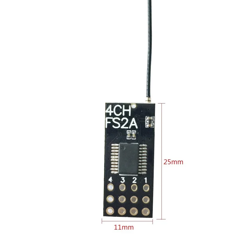 FS2A 4CH AFHDS-2A Mini kompatybilny odbiornik wyjście PWM do Flysky pilot zdalnego sterowania i6 i6X i6S / FS-i6 FS-i6X FS-i6S nadajnik