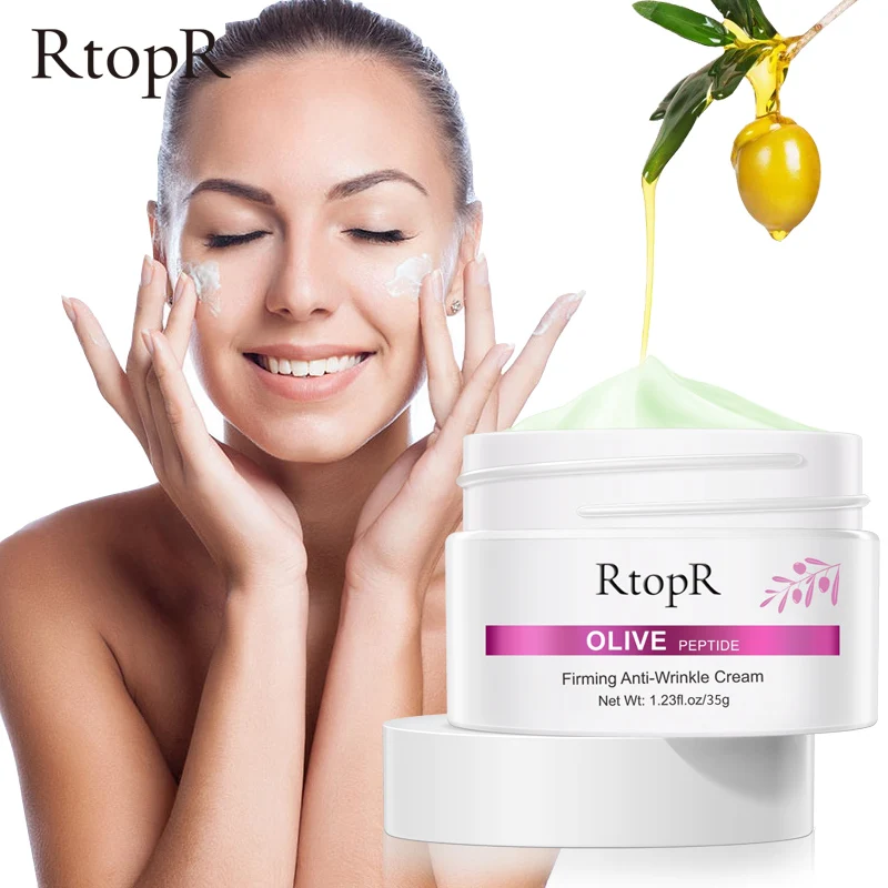 

Olive Peptide Firming Anti-Wrinkle Cream Reduce Face Fine Lines Tighten Pores Whitening Oil Control Acne hydrating skin Product