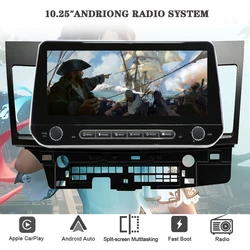 8G+128G Android 14 4G Lte Car Radio Multimedia DVD Video Player For Mitsubishi Lancer 2007-2012 GPS Navigation HU Carplay RDS