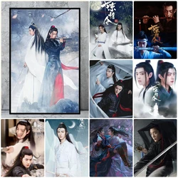 5D DIY diament malarstwo Untamed pełna wiertła diament mozaika Wei Wuxian Lan Wangji Xiao Zhan zestaw do haftu krzyżykowego Home Decor