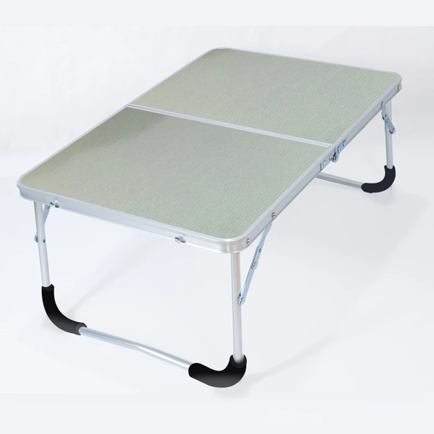 Escritorio plegable para computadora portátil, mesa de computadora, bandeja de cama para servir desayuno, mesa de Picnic portátil, se pliega por la mitad con espacio de almacenamiento interior