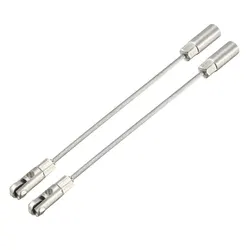 1/2Pcs 117mm Flexible Fish Tape Leader Replacement Leader Wire Cable Puller with Roller for 4mm Fish Tape Wire Puller