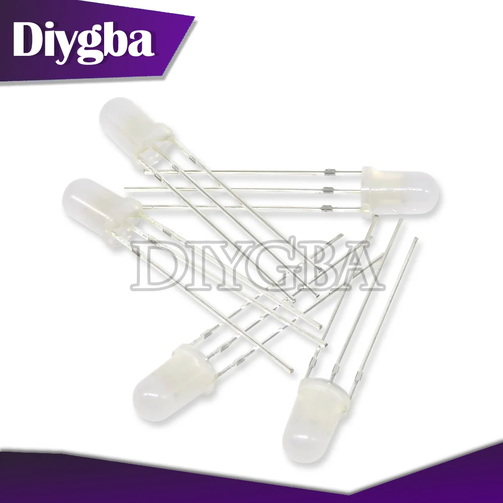 100PCS 3mm 5mm led Nebligen Kathode Anode Rot & Grün Diode Runde