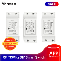 3PCS SONOFF RF Wifi Wireless DIY Smart Switch Moudle Support APP/RF/Voice/LAN Control For Smart Home Works With 433MHz Remoter