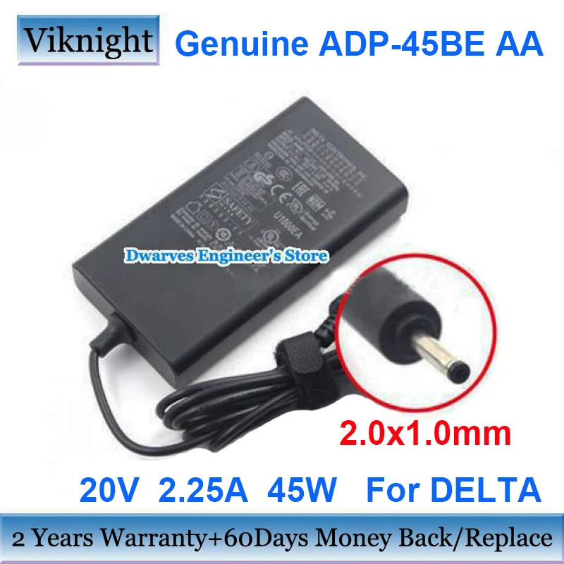 

Genuine ADP-45BE AA 20V 2.25A 45W Slim AC Adapter Charger For DELTA For INTEL ULTRABOOK HSBUB-SDS Power Supply 2.0x1.0mm