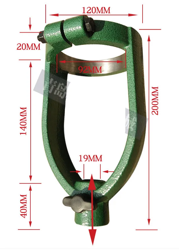 65 / 70 / 92MM Diameter Dalam Bor Bangku Ke Mesin Tenon Persegi Aksesoris Lubang Konverter