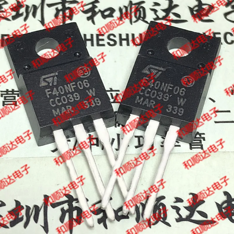 New (5piece)  F40NF06 STF40NF06  TO-220F 60V 23A TO220F