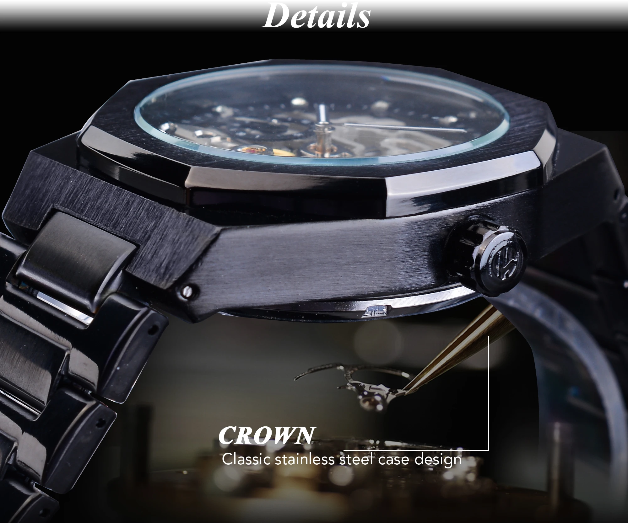 Forsining Tourbillion Military Mechanical Skeleton Steampunk Design Mens Waterproof Automatic Sport Wrist Watch Top Brand Luxury