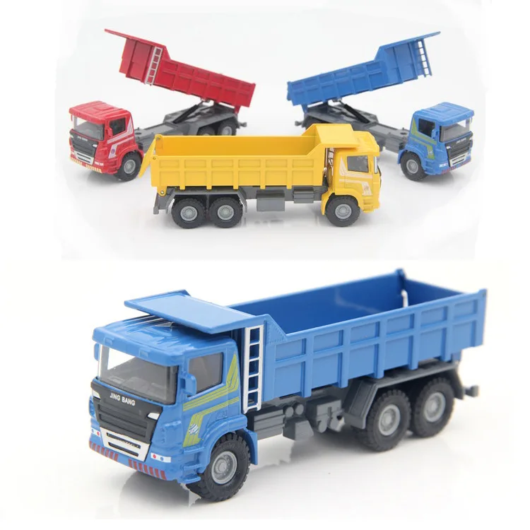 Hot-selling high-simulation alloy excavator mixer truck model,1:60 construction truck toy,wood grabber dump truck,free shippig