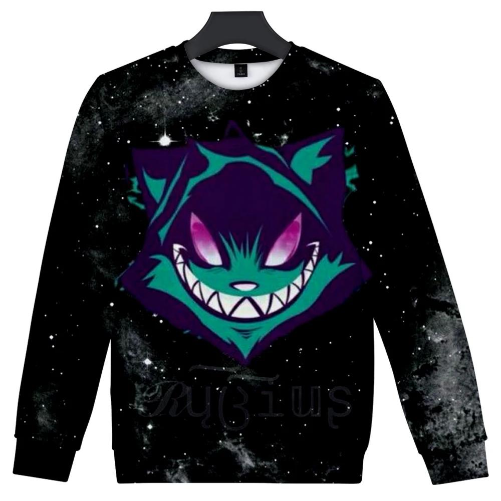 Rubius Z 3D print autumn winter  Holiday passionate style Men/Women Kawaii Round sweatshirt long sleeve