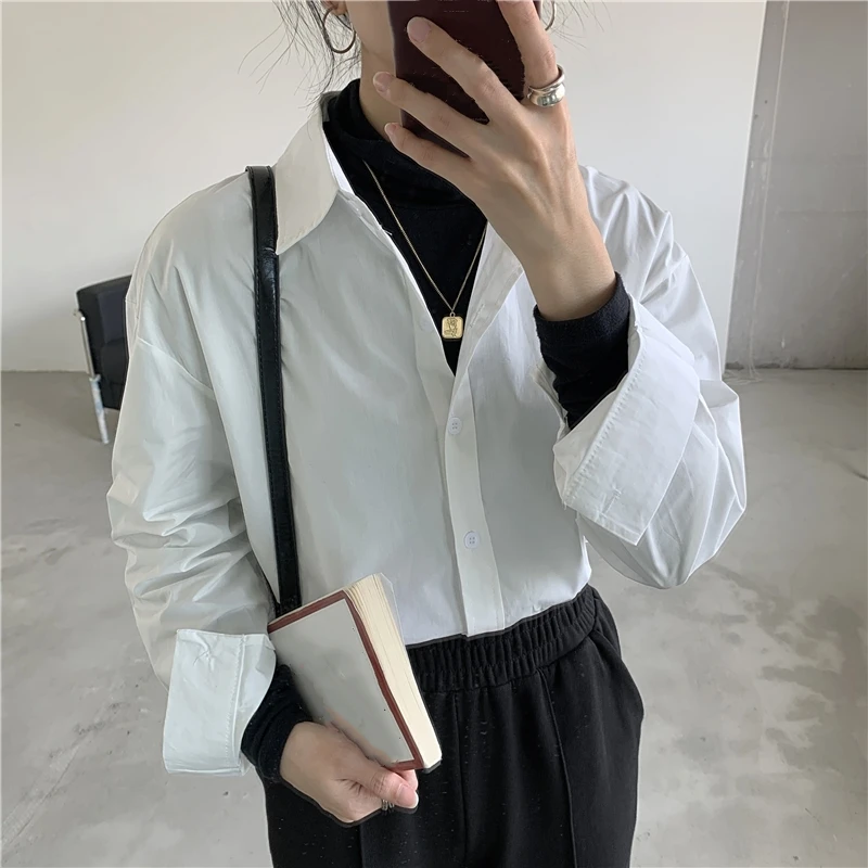 Casual Women Shirt Office Ladies Tops And Shirts Female Korean Long Sleeves Blouses Shirts