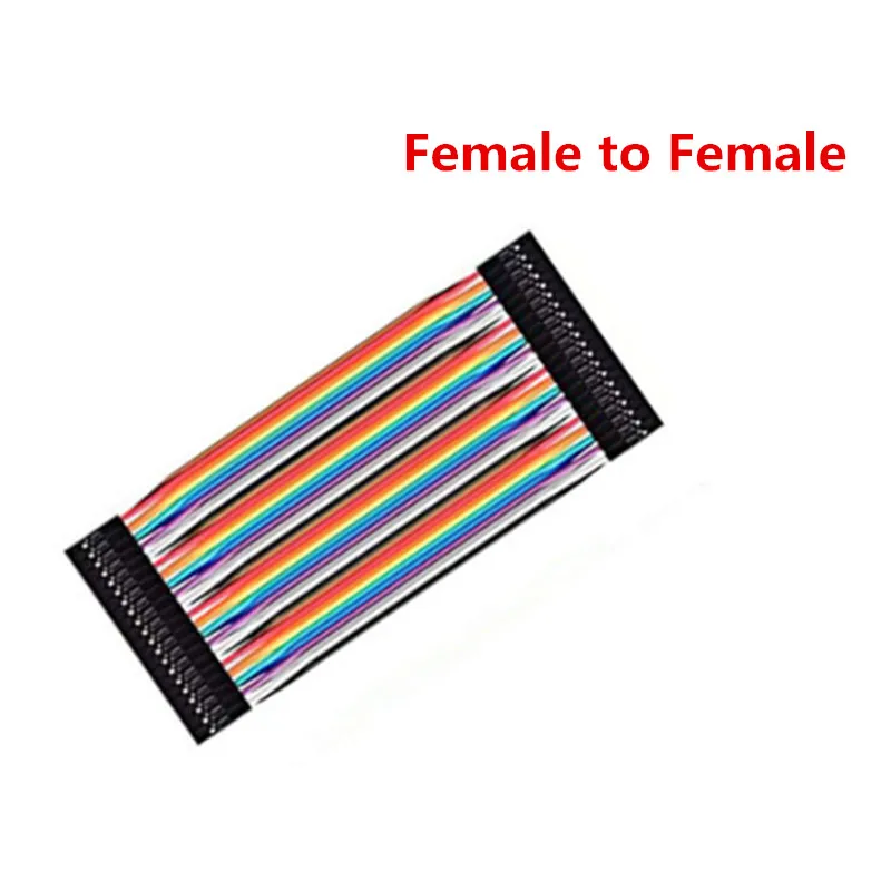 Dupont-Cable de puente para arduino, conector macho/hembra a hembra, Diy