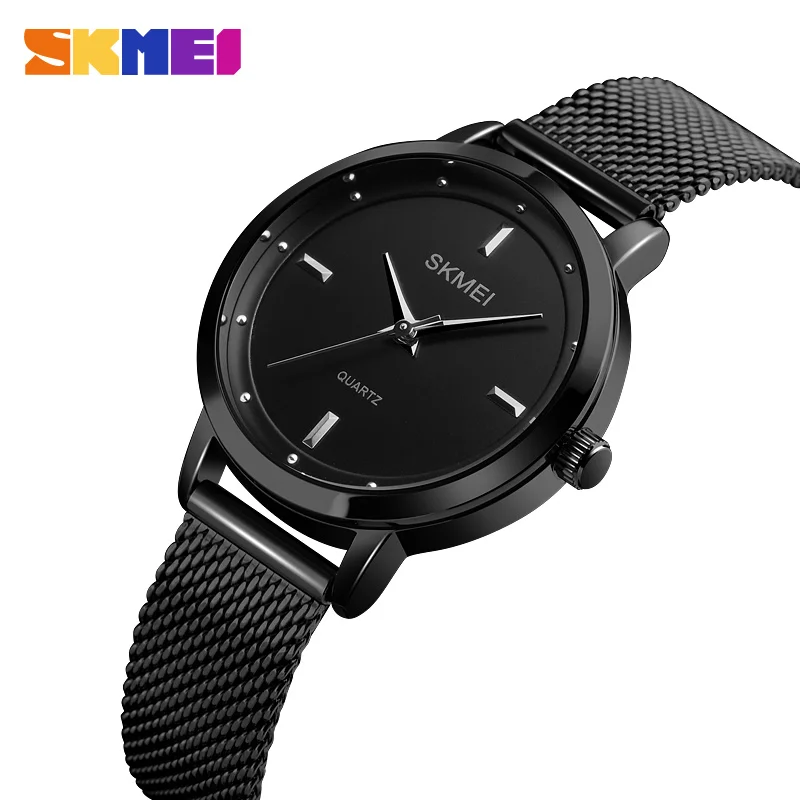 

SKMEI Simple Women Quartz Wristwatches Fashion Waterproof Stainless Steel Strap Rose Gold Ladies Casual Watch Relogio Feminino