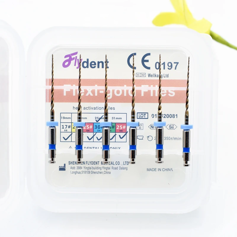 

Стоматологические гибкие файлы 04, конический вращающийся двигатель, инструмент, золотые файлы Niti, инструмент для корневых каналов, стоматологический инструмент