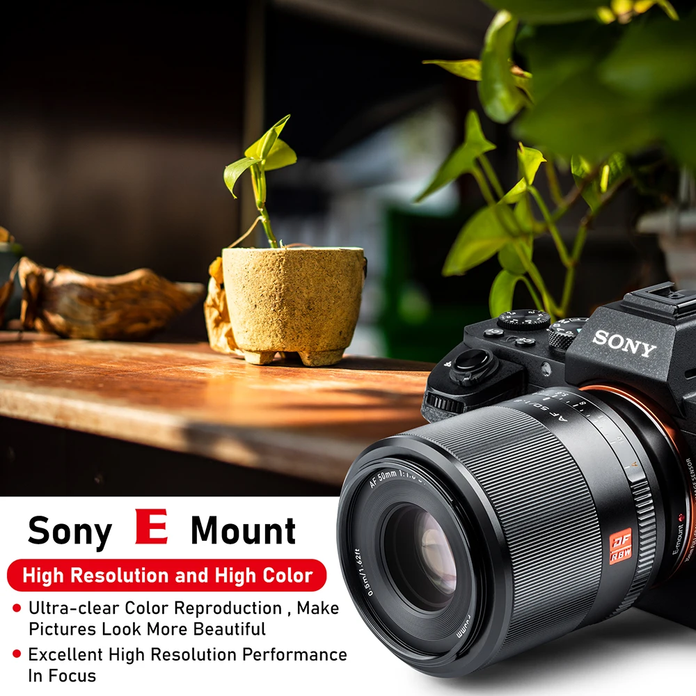 Viltrox 50MM F1.8 FE STM AF Large Aperture Prime Auto Focus Lens for Sony E-Mount Full Frame Camera A9 A7III A7RIV A7SIII