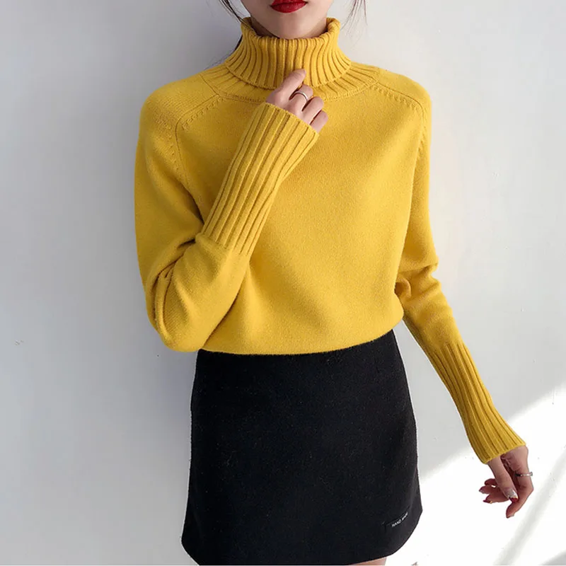 Turtleneck Sweater Women 2023 New Autumn Winter Cashmere Knitted Warm Women Sweater And Pullover Female Tricot Jumper Pull Femme