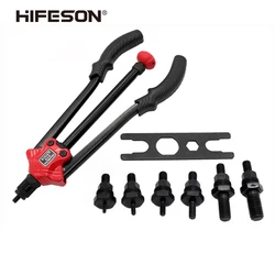 HIFESON Rivet Nut Tool Insert Manual Riveter Threaded Nut Riveting Rivnut Tools For M3 M4 M5 M6 M8 M10 M12 Nuts