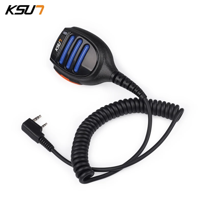 Walkie-talkie con micrófono de mano, Radio, altavoz, PTT, para Walkie Talkie KSUN Baofeng TYT Ham Radio