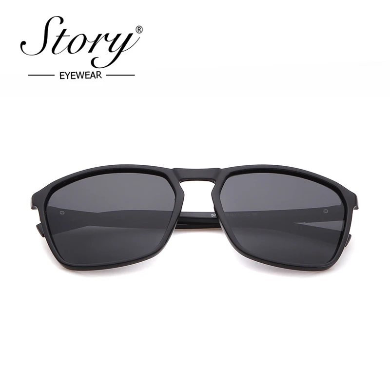 

STORY retro square sunglasses men 2019 brand designer vintage classics black ploygon Polarized eyewear male driver shades SZ3782