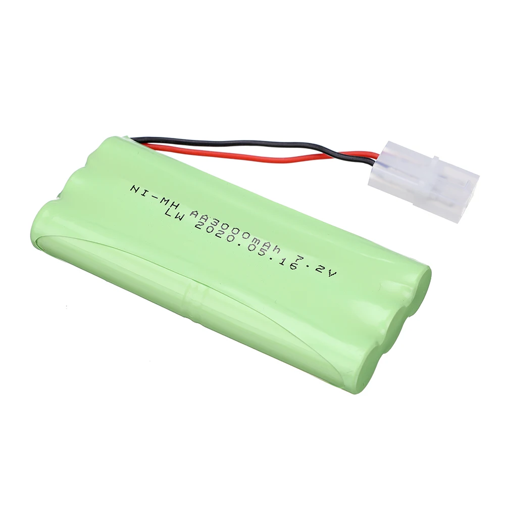 Bateria 7.2v do samochodów RC zbiorniki robotów łodzie pistoletowe bateria do zabawek akcesoria 7.2v 3000mAh AA akumulator NiMH + ładowarka 7.2v