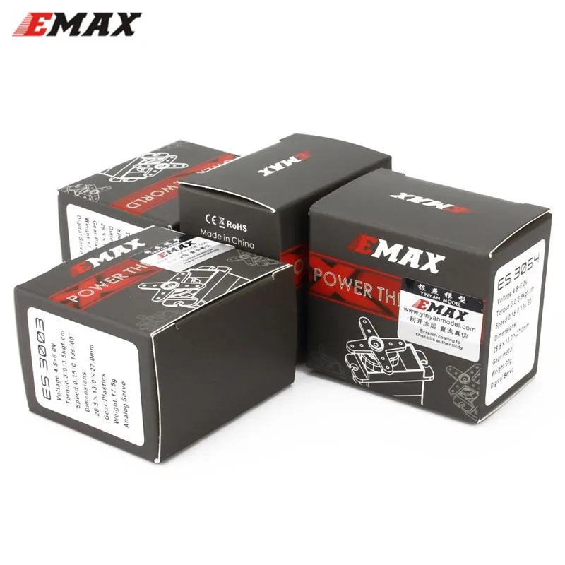 

EMAX ES3004 17g 3.5kg 0.13sec 23T Metal Gear Analog Servo For RC Airplane ES3104 Upgrade