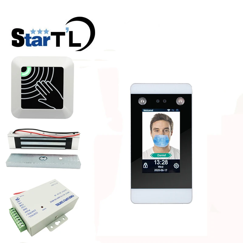 WiFi TCP/IP Dynamic Face Facial Recognition Door Access Control System Kit