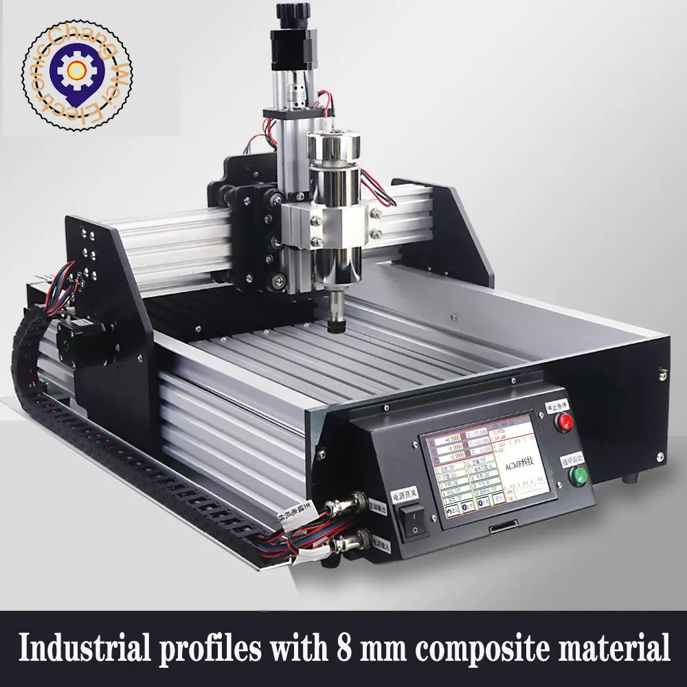 CNC 2030 offline fully automatic 4-axis industrial small CNC CNC engraving machine chip polishing pcb desktop DIY relief nema17