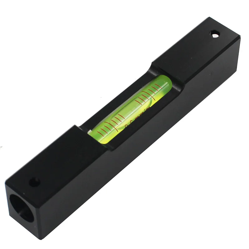 120mm Aluminum Alloy Portable Bar Spirit Level Bubble with Glass Vial Ampules Accuracy 0.6 0.3 1.0 Available