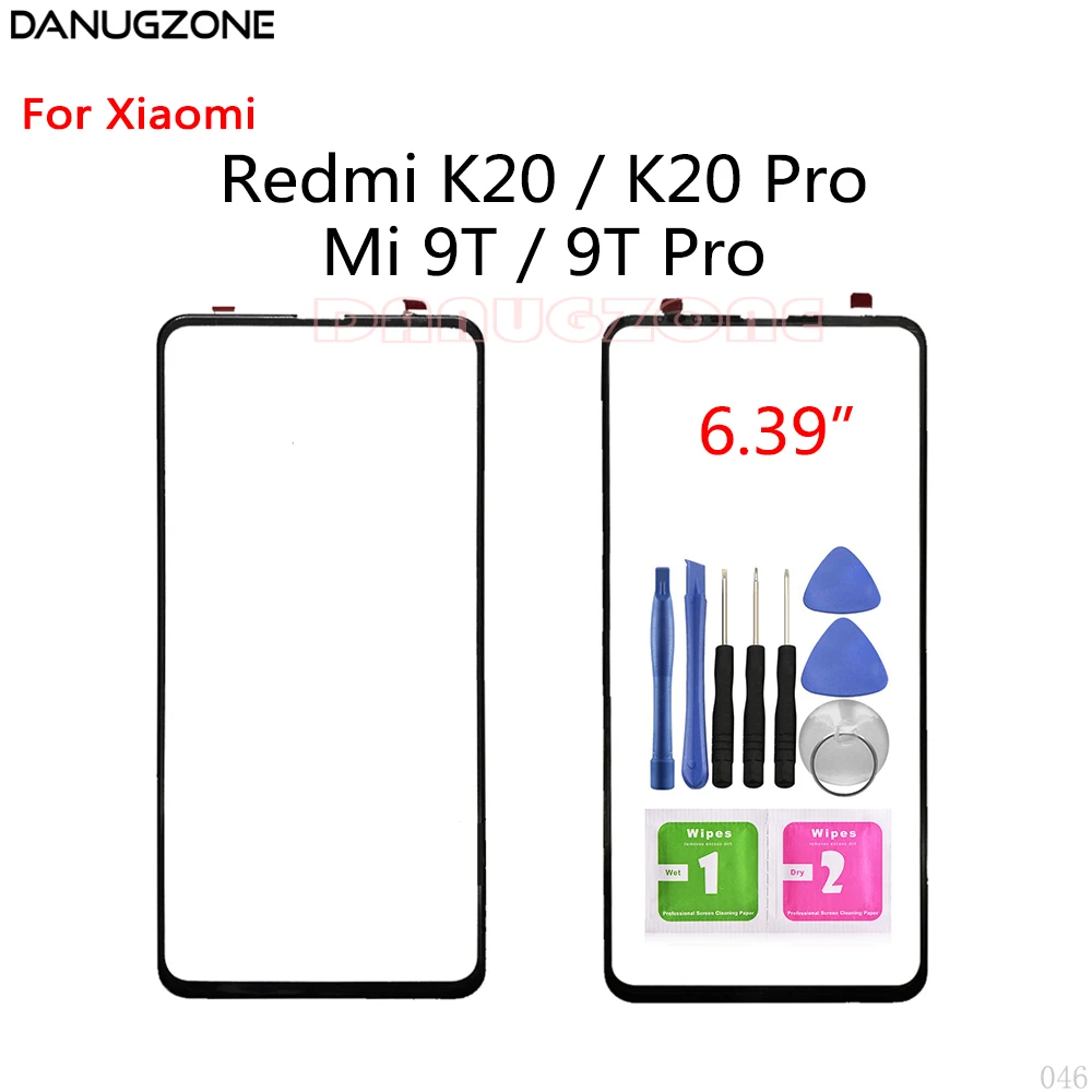 Touch Screen Front Glass Lens For Xiaomi Redmi K20 / K20 PRO / Mi 9T / 9T Pro LCD Display Front Glass Lens  Panel