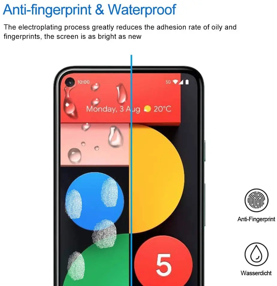 Tempered Glass For Google Pixel 4a 5G Screen Protector For Google Pixel 5 Camera Glass For Google Pixel 5 Glass 6.0 inch