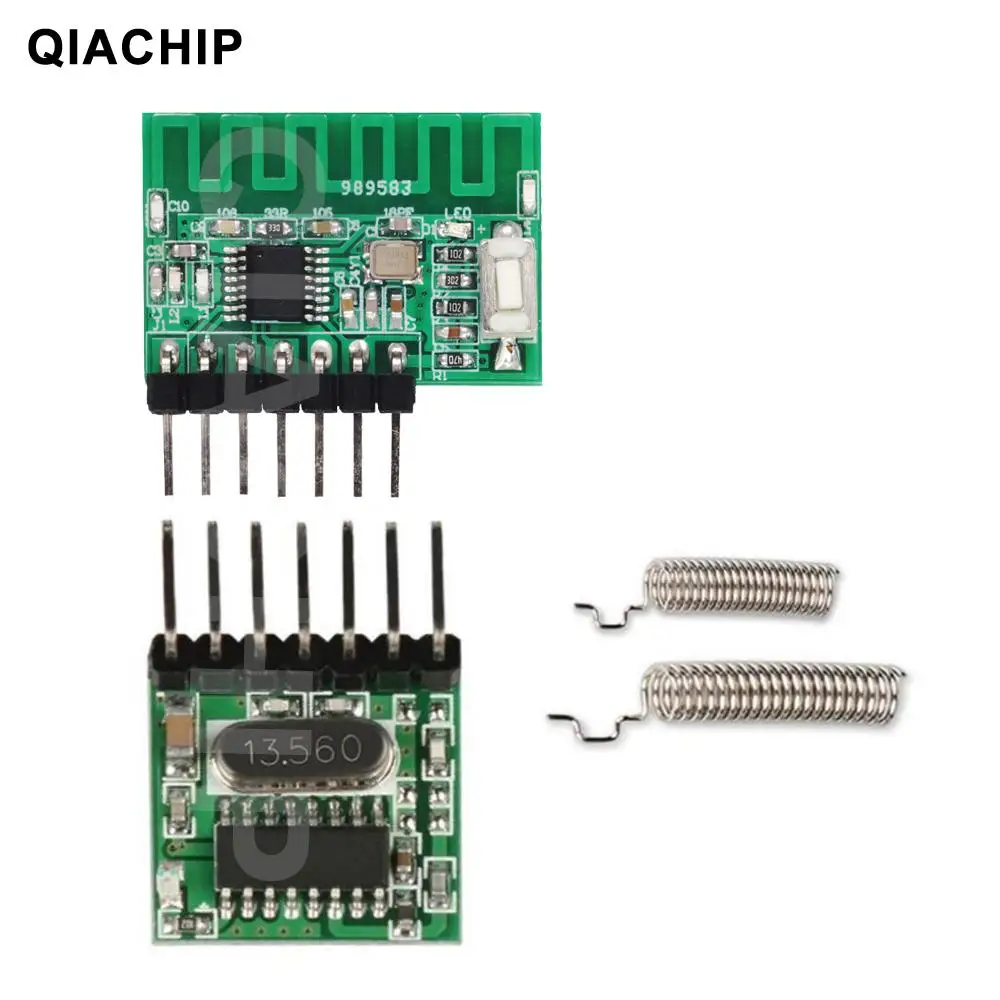 433.00 Mhz Superheterodyne RF Receiver and 433Transmitter Module ASK kits with antenna Small Size  For Diy kit Remote controls