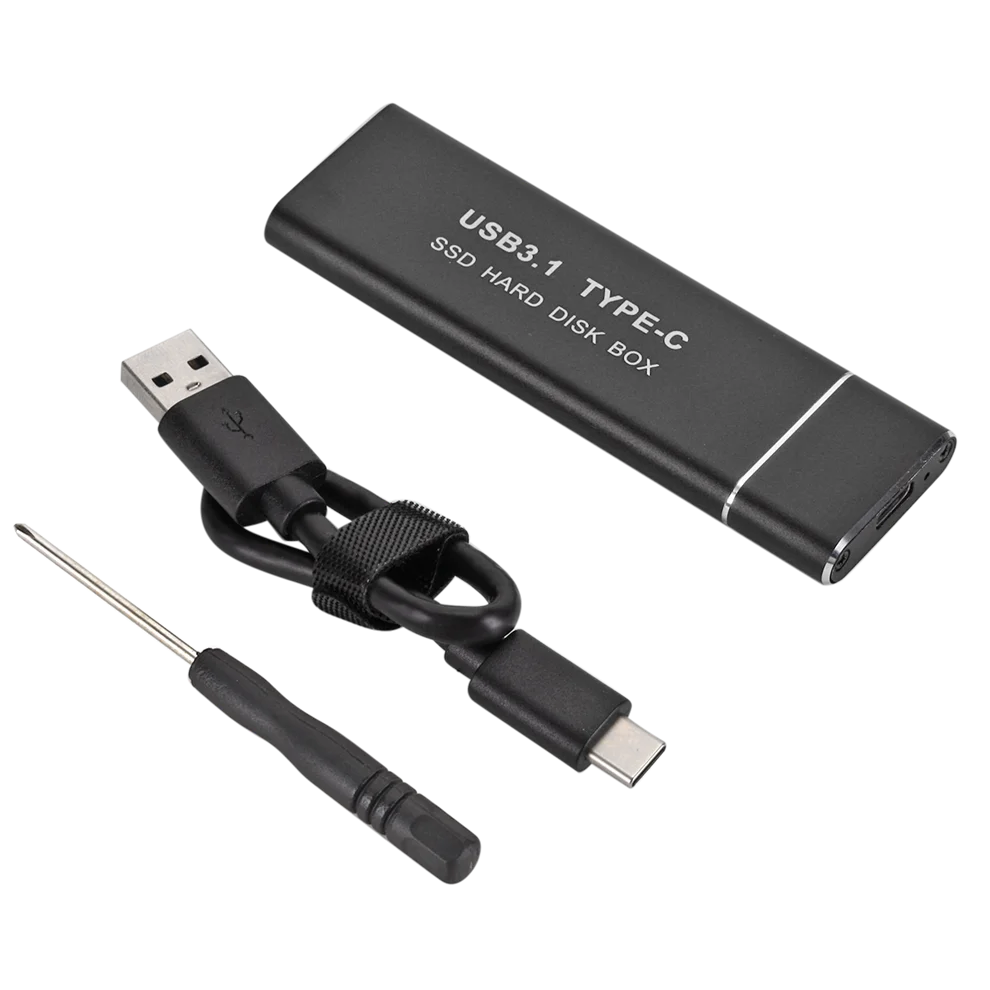 USB 3.1 to M.2 NGFF SSD Mobile Hard Disk Box Type C Adapter Card External Enclosure Case for m2 SATA SSD 2230/2242/2260/2280