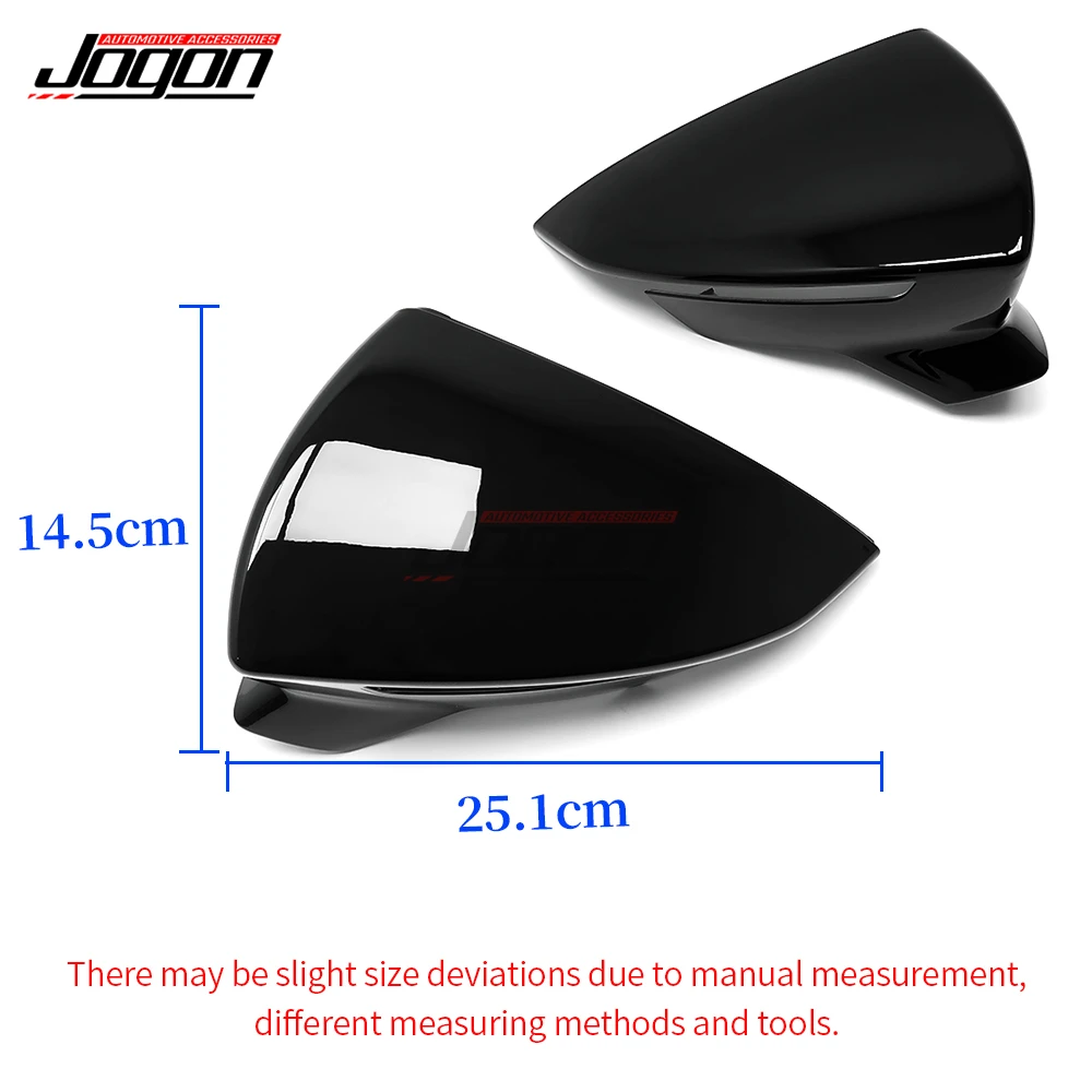 Car Side Rear View Rearview Mirror Cover Caps For SEAT Leon III Mk3 5F ST FR 2013-2019 Ibiza KJ1 Mk5 V Arona KJ7 2017-2020 Black