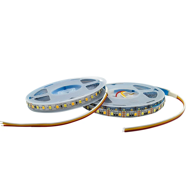 5050 2835 3014 CCT LED Strip Dual Color 60LED/M 120LED/M 180LED/M Temperature Adjustable Flexible Ribbon light IP20/IP65 5M