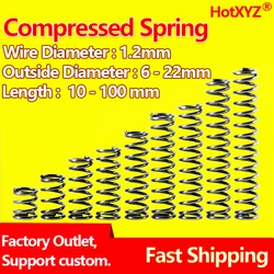 HotXYZ – ressort de Compression 65Mn, Type Y, bobine, Rotor, retour de pression, fil d'acier, diamètre 1.2mm