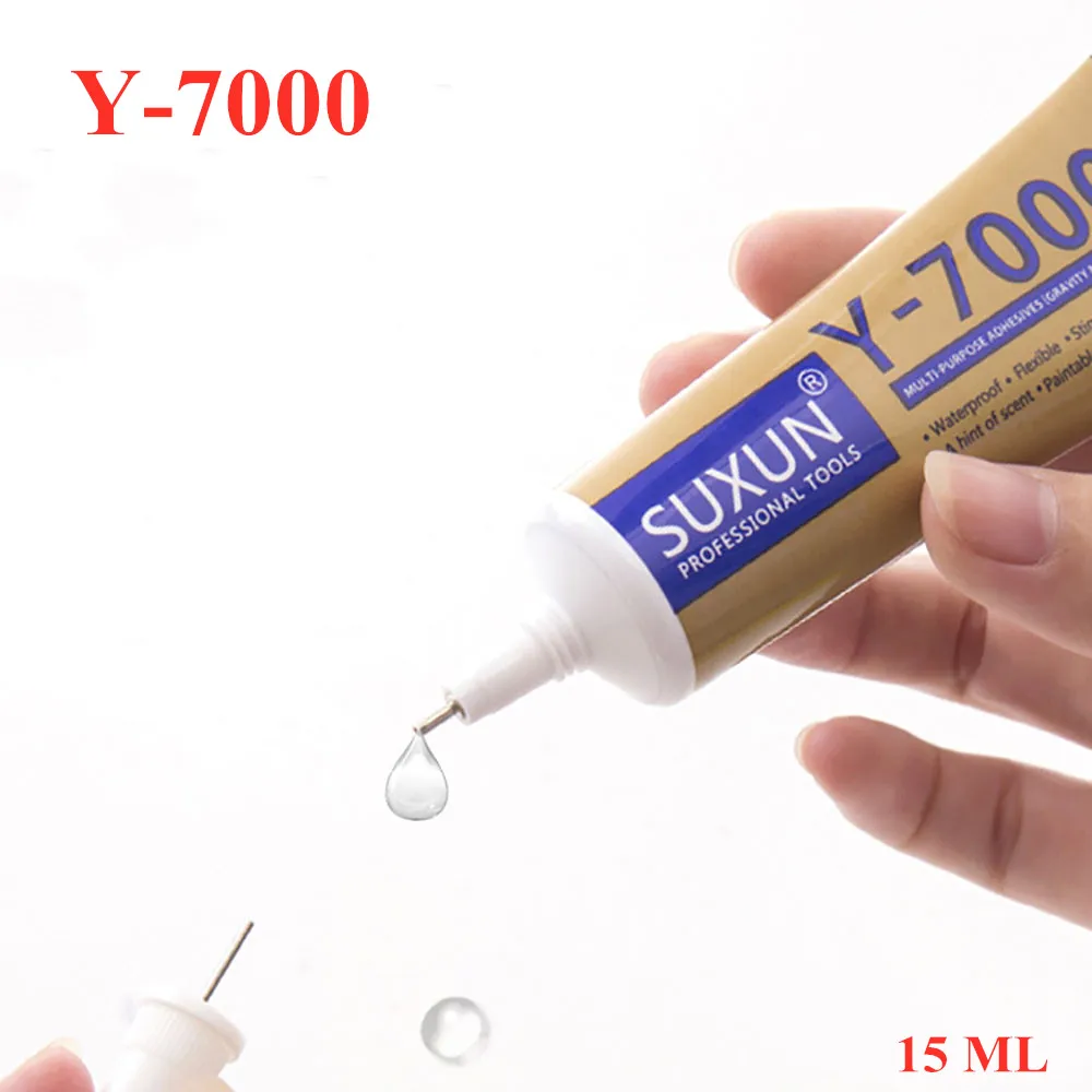 15 ml Y-7000 em cola líquida esparadrapo multiuso diy jóias strass artesanato unha gel quadro tela de vidro cola à prova dwaterproof água