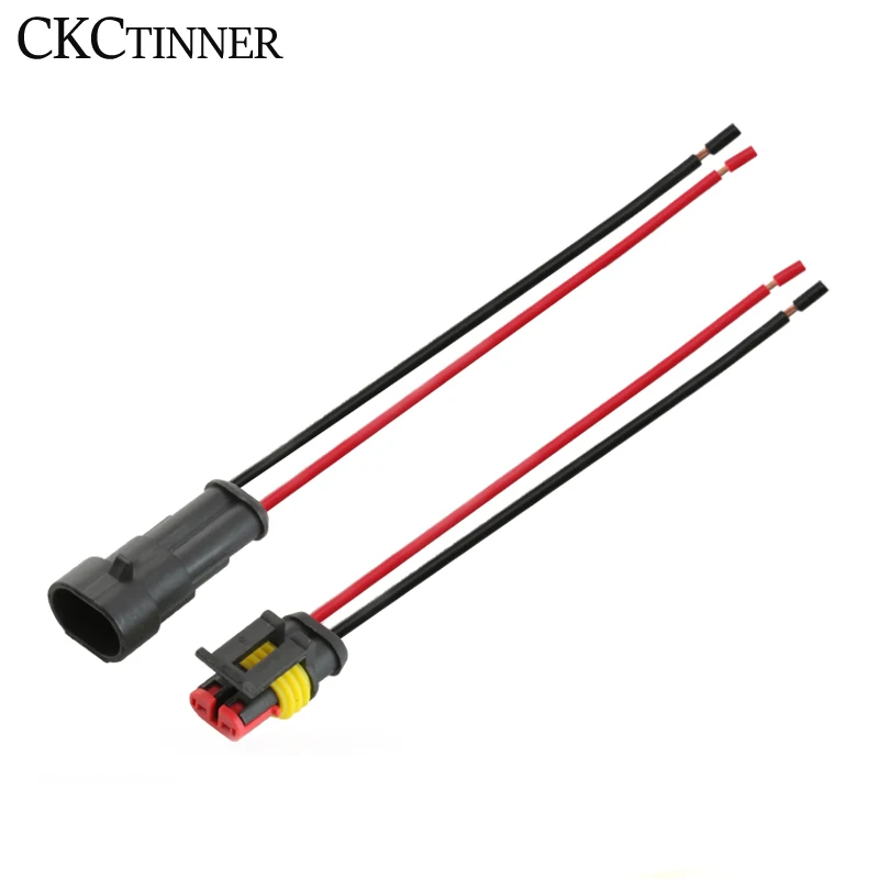 1/2/3/4/5/6P Automotive waterproof connector Female Male Waterproof Electrical Wire Cable harness connector with wire Car Plug