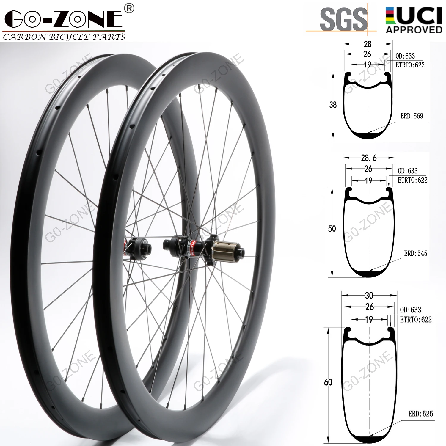 700c Carbon Wheels Disc Brake Novatec 411 412 U Shape 38mm 50mm 60mm Clincher Tubeless Center Lock or 6 Bolt  Road Disc Wheelset