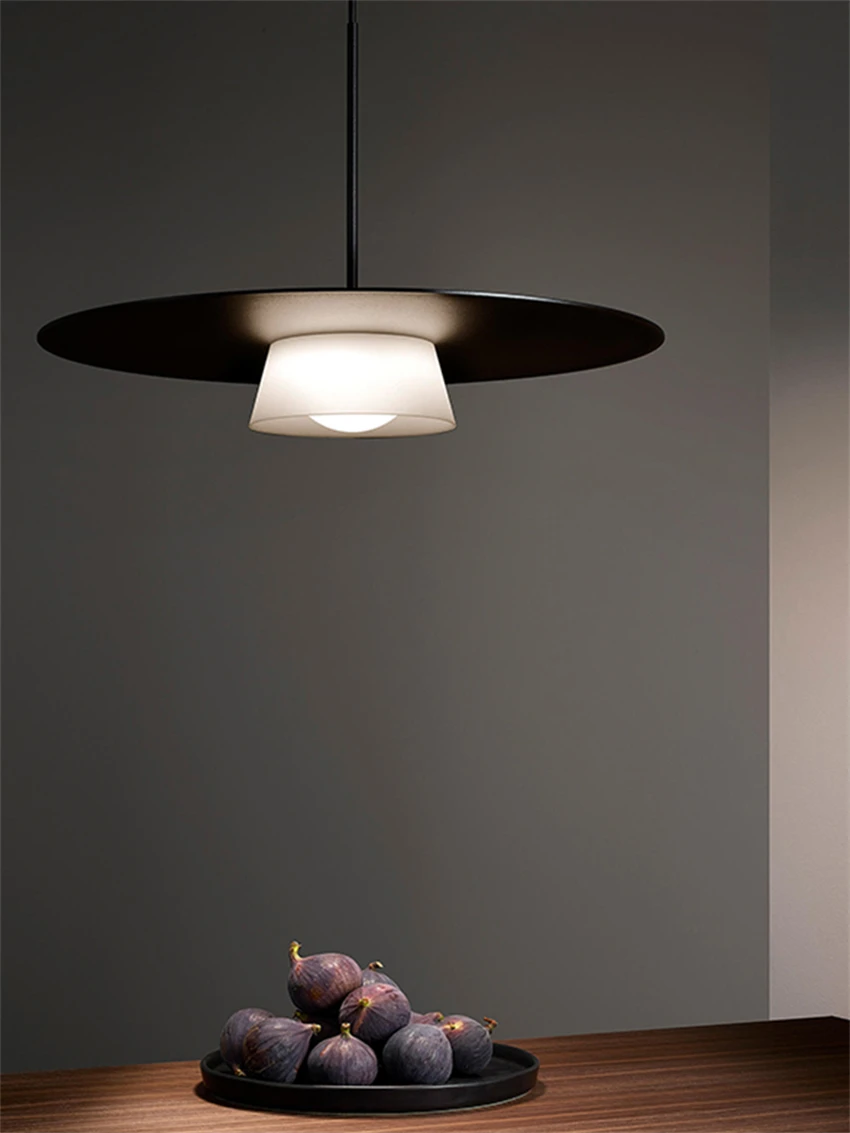 Nordic black white round pendant lights restaurant kitchen living room lamp hall bedroom art deco hanging lights luminaires