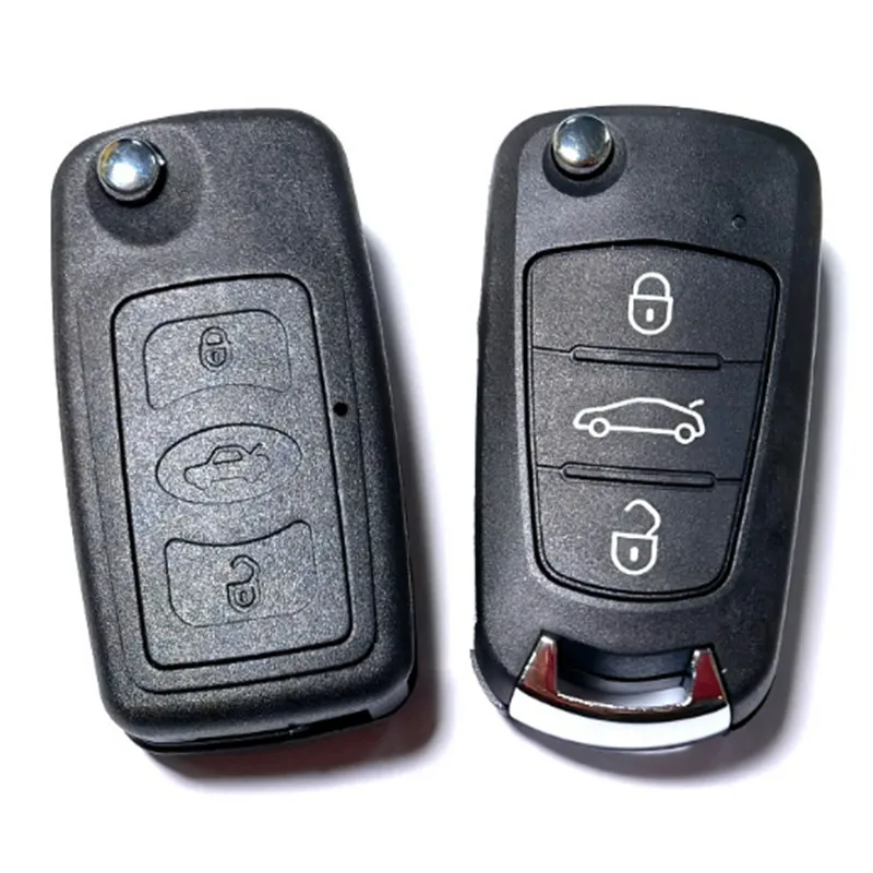 DAKATU 3 Buttons Replacement Flip Folding Remote Key Case Shell For Great Wall Voleex C30 C20 C20R Ling Ao Keyless Entry Fob Key