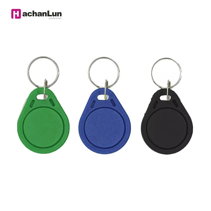 10/50/100PCS Random Color T5577 Sensor Tag Keychain EM4305 Badge RFID 125 KHz Can Copy And Rewrite Keychain Access Card