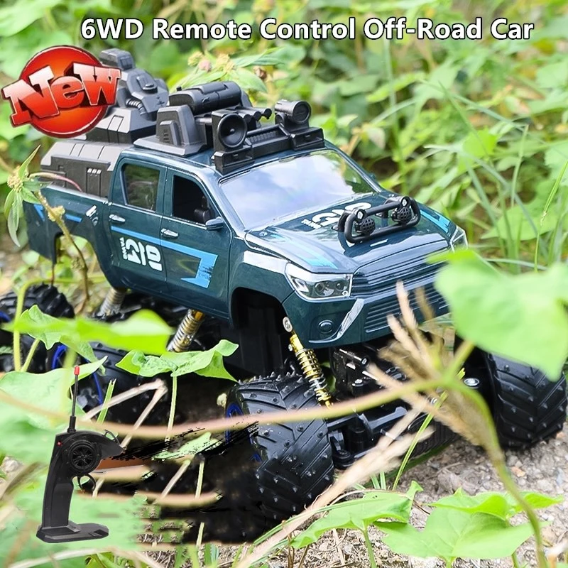 6WD Wireless Large Off-Road Car 45 gradi Climbing 2.4G telecomando Rock Crawler Anti-Crash Electric Racing RC Car Kid Toy