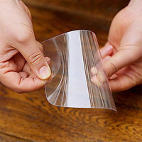 3Pcs/set Transparent Plastic Soft Spatula Cake Cream Scraper Fondant Pastry Plain Smooth Jagged Edge Spatula Cutter Baking Tool