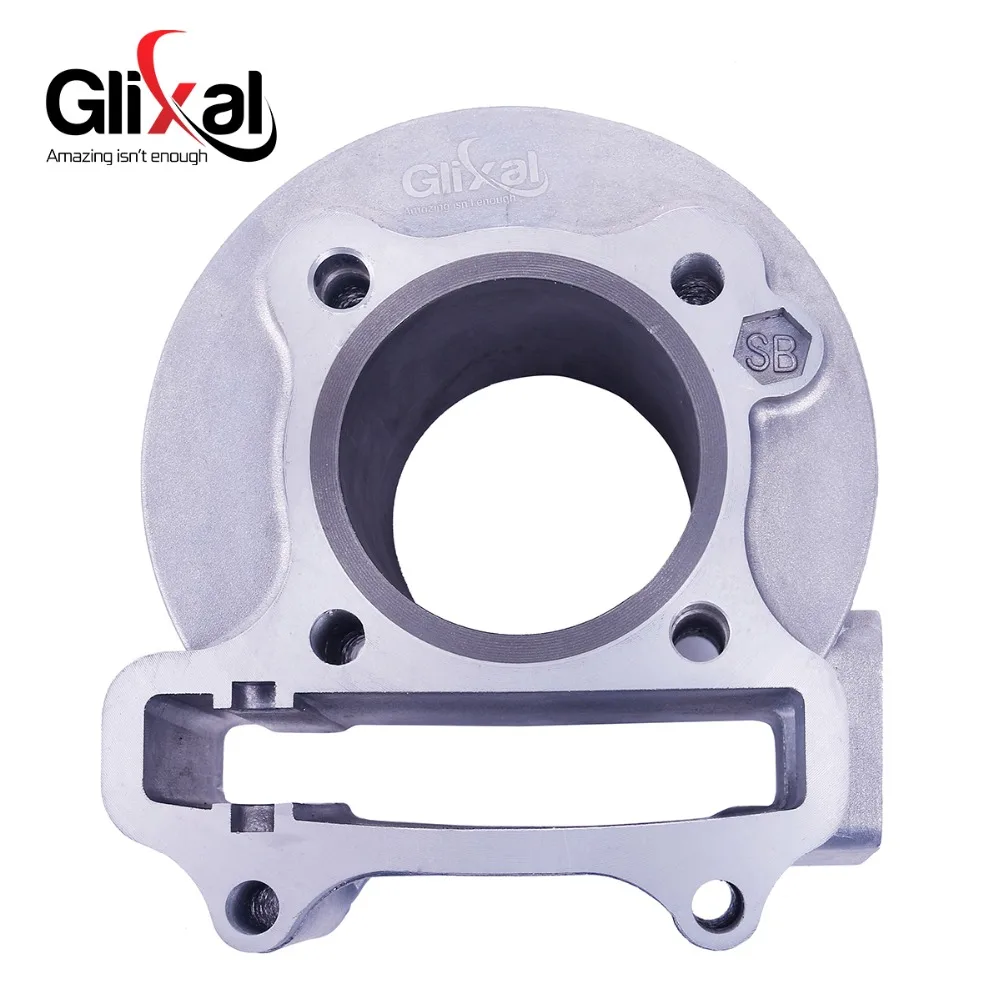 Glixal GY6 60cc Chinese Scooter Engine 44mm Big Bore Cylinder Kit Piston Kit 4T 139QMB 139QMA JONWAY JMSTAR ZNEN Roketa Moped