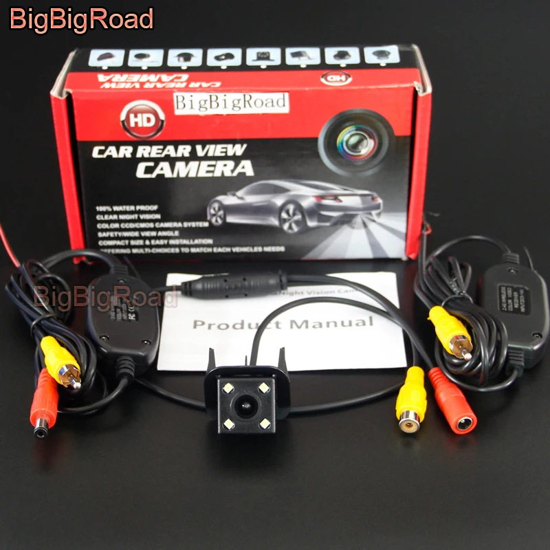 BigBigRoad Car Intelligent Dynamic Track Rear View Reversing Camera For Toyota Vellfire Noah Alphard 2012 Night Vision