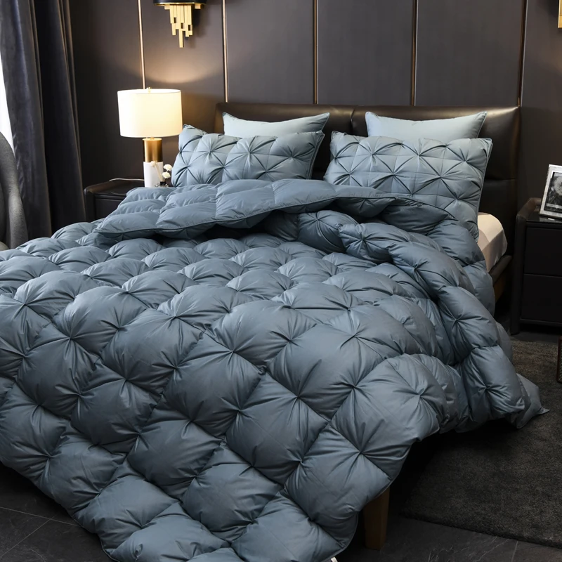 Luxury 1000TC White Goose Down Comforter Duvet Insert US Queen King Super size 104X91\