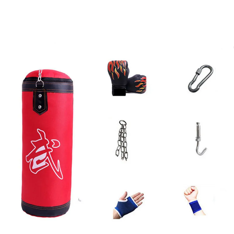 

Empty Punching Bag for Boxing Gloves, Professional Accessories for taekwondo, Muay Thai, Sanda, fitness training bags, 7 PCs set