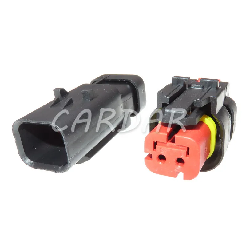 1 Set 2 Pin 776427-1 776428-1 Car Auto Camshaft Sensor Plug Waterproof Electrical Connector AC Assembly For Cars Excavator