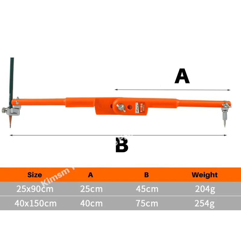 Compás de lápiz de precisión de carpintero para carpintería, divisores ajustables de gran diámetro, brújula de marcado y trazado, 45cm/75cm